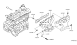 Diagram for Nissan Versa Exhaust Hanger - 14014-ED00A