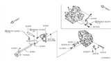 Diagram for Nissan Quest Automatic Transmission Shift Position Sensor Switch - 31918-3AX01