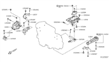 Diagram for 2007 Nissan Versa Engine Mount Bracket - 11232-EL00A