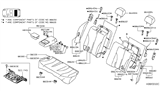 Diagram for 2012 Nissan Versa Armrest - 88700-ZW81A