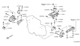 Diagram for Nissan Cube Engine Mount - 11254-CH000