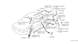 Diagram for 1984 Nissan Stanza Door Moldings - 80872-D0200