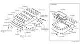 Diagram for 1984 Nissan Stanza Sun Visor - 96401-D1600