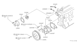 Diagram for Nissan Stanza Water Pump Pulley - 21051-D0100