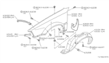 Diagram for Nissan Stanza Mud Flaps - 63850-D0300