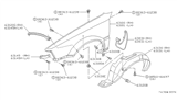 Diagram for 1982 Nissan Stanza Mud Flaps - 63850-D0300