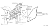 Diagram for Nissan Stanza Door Hinge - 80400-D0100