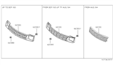 Diagram for 1985 Nissan Stanza Grille - 62310-D3400