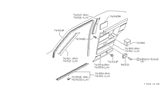 Diagram for 1986 Nissan Stanza Weather Strip - 76922-D0112