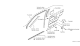 Diagram for 1983 Nissan Stanza Door Seal - 76922-D0112