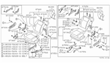 Diagram for Nissan Pulsar NX Seat Motor - 87451-D0100