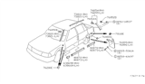 Diagram for 1983 Nissan Stanza Door Moldings - 82872-D0200