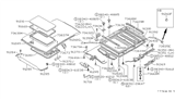Diagram for 1982 Nissan Stanza Sunroof - 73610-D0110