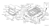 Diagram for 1983 Nissan Stanza Sunroof - 73610-D0110