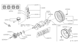 Diagram for 1984 Nissan Stanza Piston - 12010-D1811