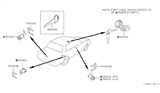 Diagram for 1983 Nissan Stanza Ignition Lock Cylinder - 99810-D1625