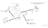 Diagram for 1986 Nissan Stanza Trunk Lock Cylinder - 84660-D0425