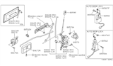 Diagram for 1985 Nissan Stanza Front Door Striker - 80570-D3000