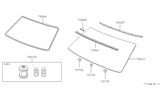 Diagram for 1983 Nissan Stanza Windshield - 72712-D1610