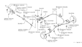 Diagram for 1983 Nissan Stanza Parking Brake Cable - 36535-D0100