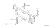 Diagram for 1986 Nissan Stanza Radiator Support - 62502-D0100