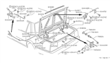 Diagram for 1984 Nissan Stanza Fuel Door Release Cable - 78526-D0100