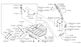 Diagram for Nissan Stanza Fuel Filler Neck - 17228-D0101