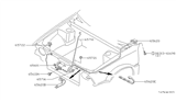 Diagram for 1986 Nissan Stanza Hood Cable - 65620-D1210