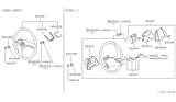 Diagram for 1982 Nissan Stanza Steering Wheel - 48400-D1206