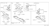 Diagram for 1985 Nissan Stanza Center Console Base - 96941-D2310