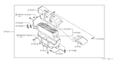 Diagram for 1982 Nissan Stanza Evaporator - 27280-D1201