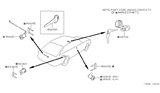 Diagram for 1985 Nissan Stanza Trunk Lock Cylinder - 90602-D0800