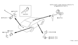 Diagram for 1982 Nissan Stanza Door Lock Cylinder - 90602-D0800