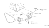 Diagram for 1982 Nissan Stanza A/C Idler Pulley - 11925-D0102