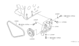 Diagram for 1983 Nissan Stanza Drive Belt - 11920-D1700