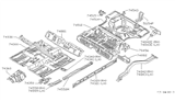 Diagram for 1985 Nissan Stanza Floor Pan - 74514-D1000