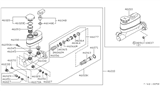 Diagram for Nissan Stanza Brake Master Cylinder - 46010-D0100