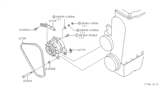 Diagram for 1986 Nissan Stanza Serpentine Belt - 11720-D3310