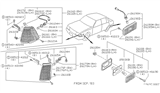 Diagram for 1989 Nissan Hardbody Pickup (D21) Side Marker Light - 26191-D1600