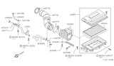 Diagram for 1983 Nissan Stanza Air Duct - 16578-D2100