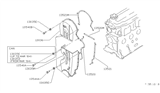 Diagram for Nissan Stanza Timing Cover Gasket - 13521-D1712