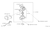 Diagram for 1987 Nissan Sentra Blower Motor - 27200-60A10