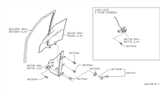 Diagram for 1988 Nissan Sentra Window Run - 80330-50A10