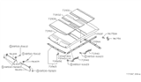 Diagram for 1987 Nissan Sentra Sun Visor - 96400-59A15