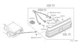 Diagram for 1989 Nissan Sentra Light Socket - 26556-65A00