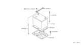 Diagram for Nissan Battery Tray - 24428-S3800