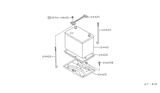 Diagram for 1997 Nissan Hardbody Pickup (D21U) Battery Tray - 24428-S3800