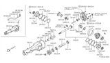 Diagram for 1989 Nissan Sentra Differential Cover - 38351-21000