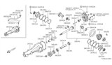 Diagram for 1988 Nissan Sentra Pinion Washer - 38426-N1907