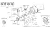 Diagram for Nissan Pulsar NX Flywheel - 12310-17M01